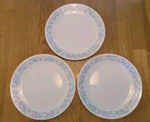 Corelle Sea And Sand- Set of 3 Dinner Plates 10.25" Morning Light Discontinued